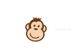 卡通logo设计，猴子logo设计