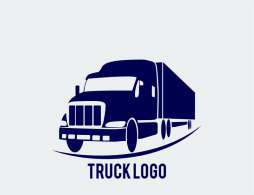 蓝色货车logo设计欣赏