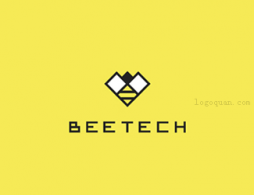 蜜蜂logo设计，英文logo设计