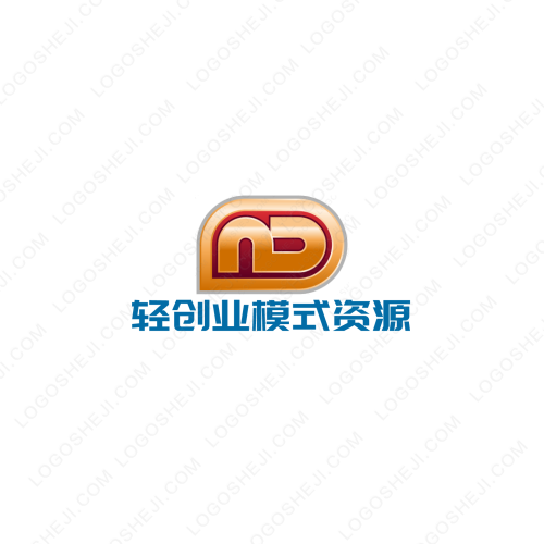 乐资源，心分享logo设计
