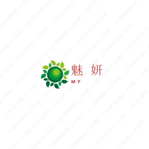 橙色mm娱乐logo设计