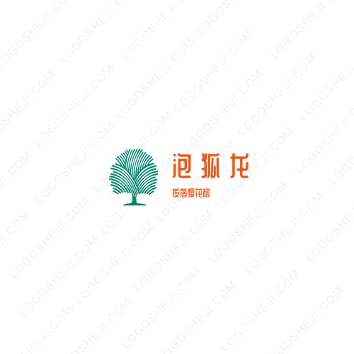 七色彩虹画室logo设计