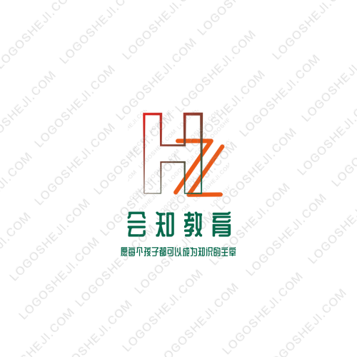 为学少儿精英培训学校logo设计