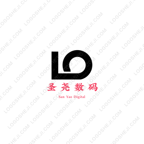 蓝色海风logo设计