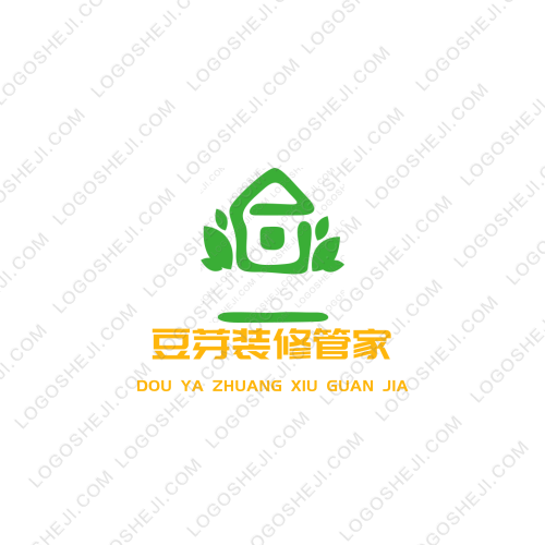 豆芽装修管家logo设计