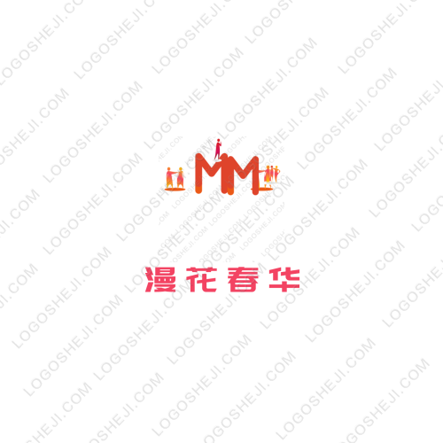 七彩黄陵logo设计