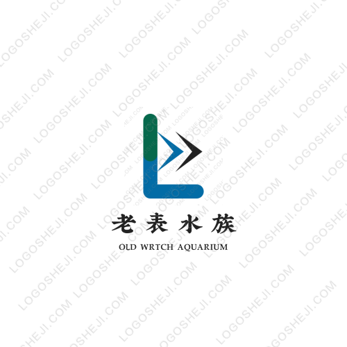 老表水族logo设计