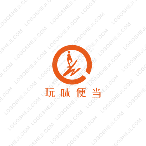 阿宝美食logo设计