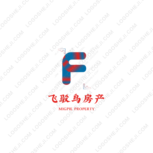 飞驳鸟房产logo设计