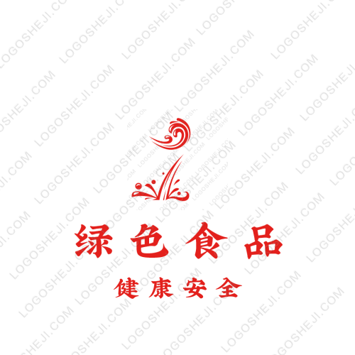 手拉手生鲜超市logo设计
