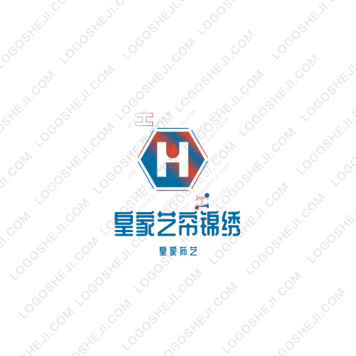 皇家艺帘锦绣logo设计