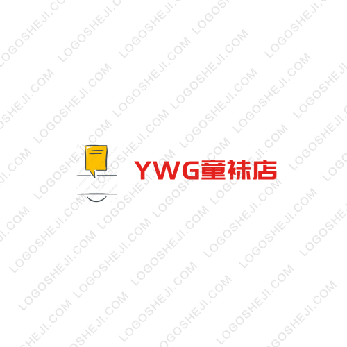 YWG童袜店logo设计