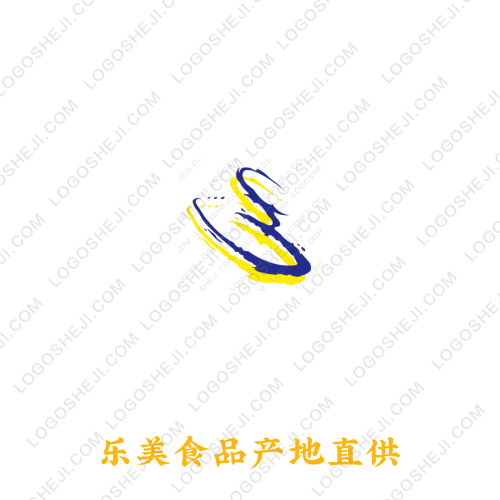 乐美食品产地直供logo设计