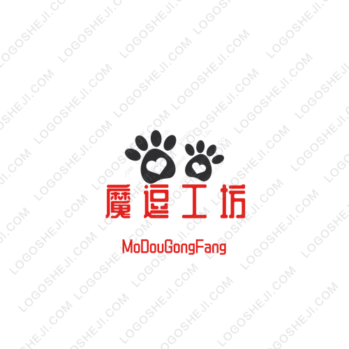 魔逗工坊logo设计