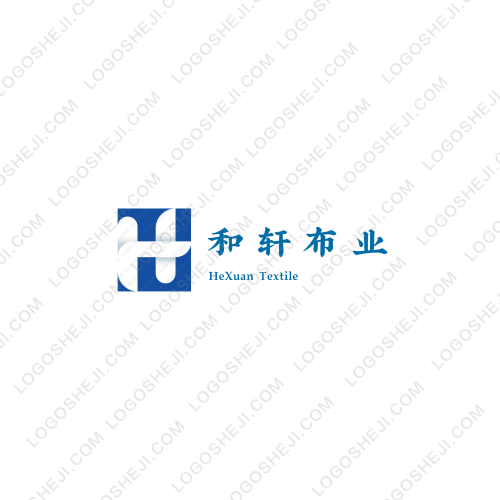 和轩布业logo设计