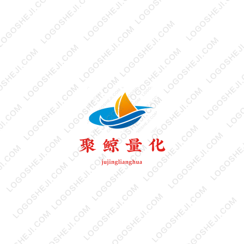 聚鲸量化logo设计
