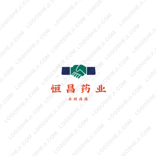 恒昌药业logo设计