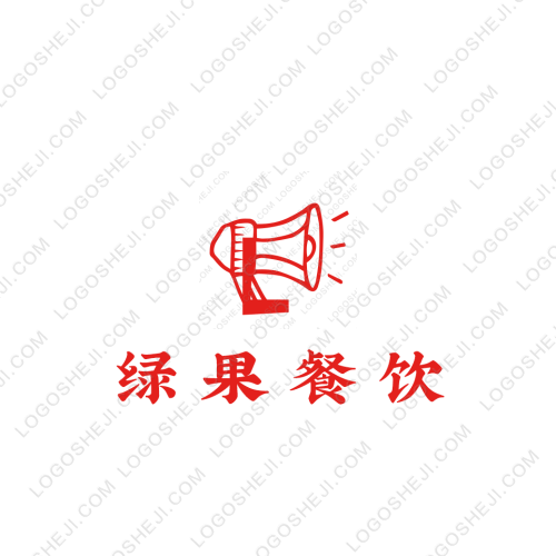 绿果餐饮logo设计