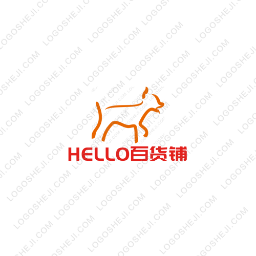 HELLO百货铺logo设计