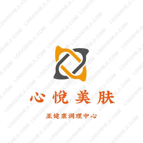 心悦美肤logo设计
