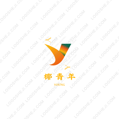 椰青年logo设计