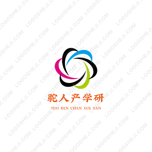 驼人产学研logo设计
