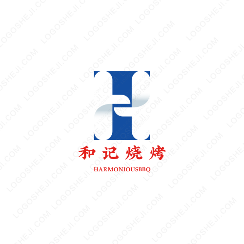 蓝天商务酒店logo设计