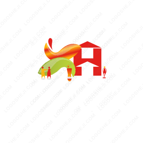 快易家logo设计