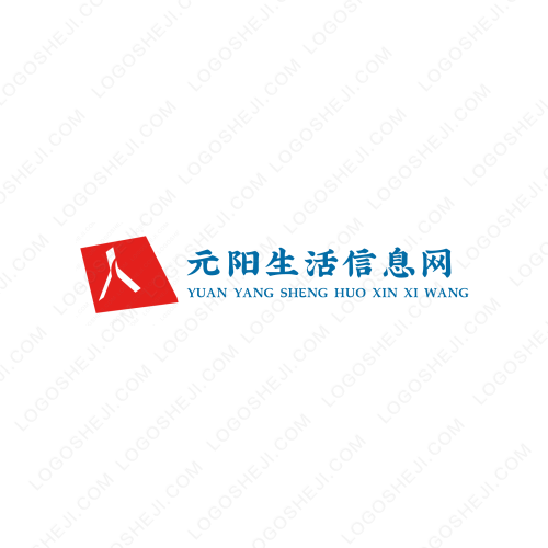 蓝色海风logo设计