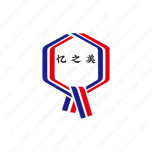 七色彩虹画室logo设计