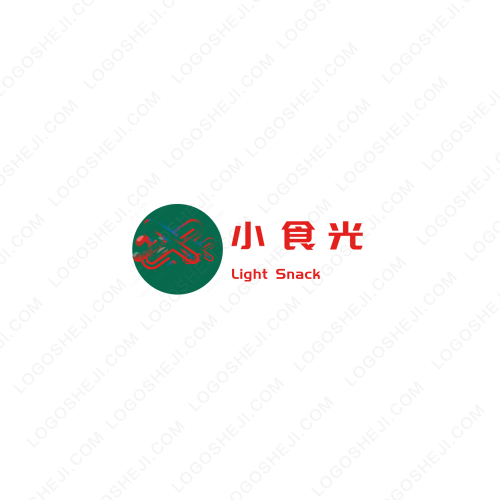 小食光logo设计