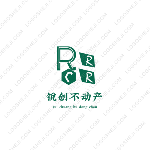 锐创不动产logo设计