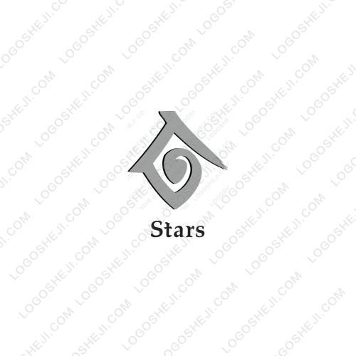 聚星衣裤logo设计