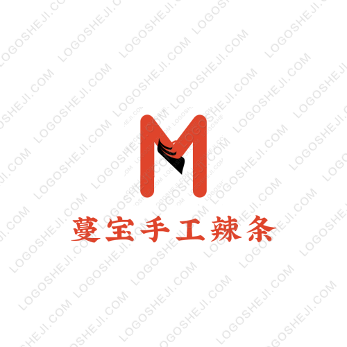蔓宝手工辣条logo设计
