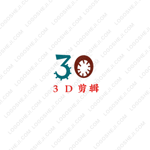 3D剪辑logo设计