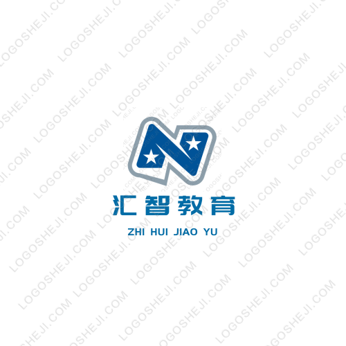 汇智教育logo设计