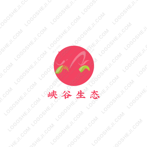 峡谷生态logo设计