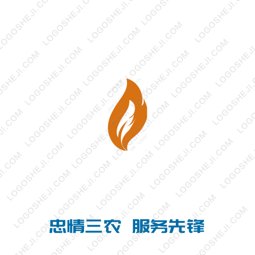 忠情三农 服务先锋logo设计