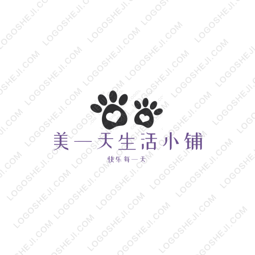 萌小姐生活馆logo设计