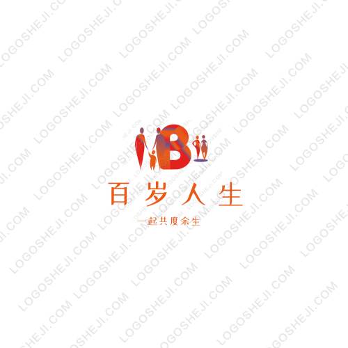 百岁人生logo设计