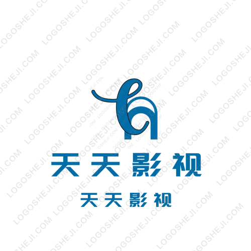 天天影视logo设计