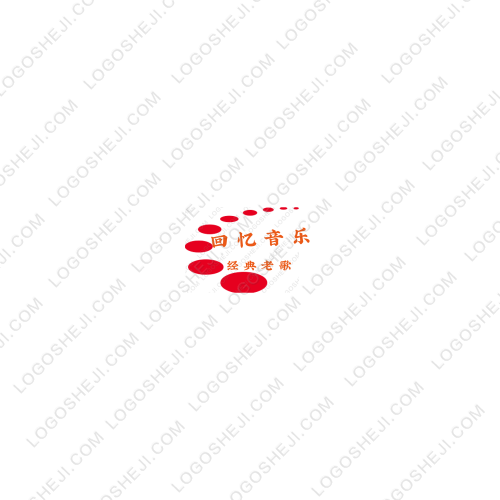 回忆音乐logo设计
