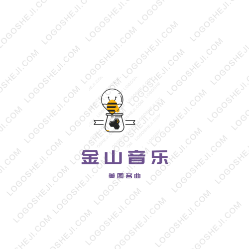 金山音乐logo设计