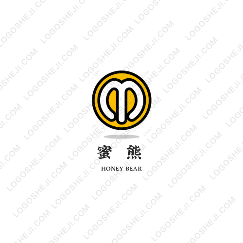 蜜熊logo设计