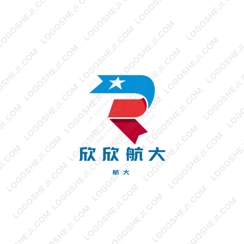 欣欣航大logo设计